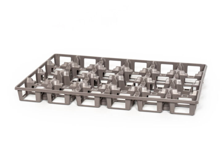 R-Tray 24 vaks 7x7 DT-Grey 105821.824 - Van Krimpen